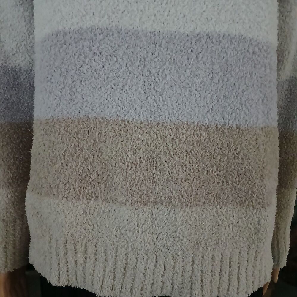 Pink Republic Women's Large Striped Turtleneck Sweater Soft Top Casual Workwear - Picture 6 of 10